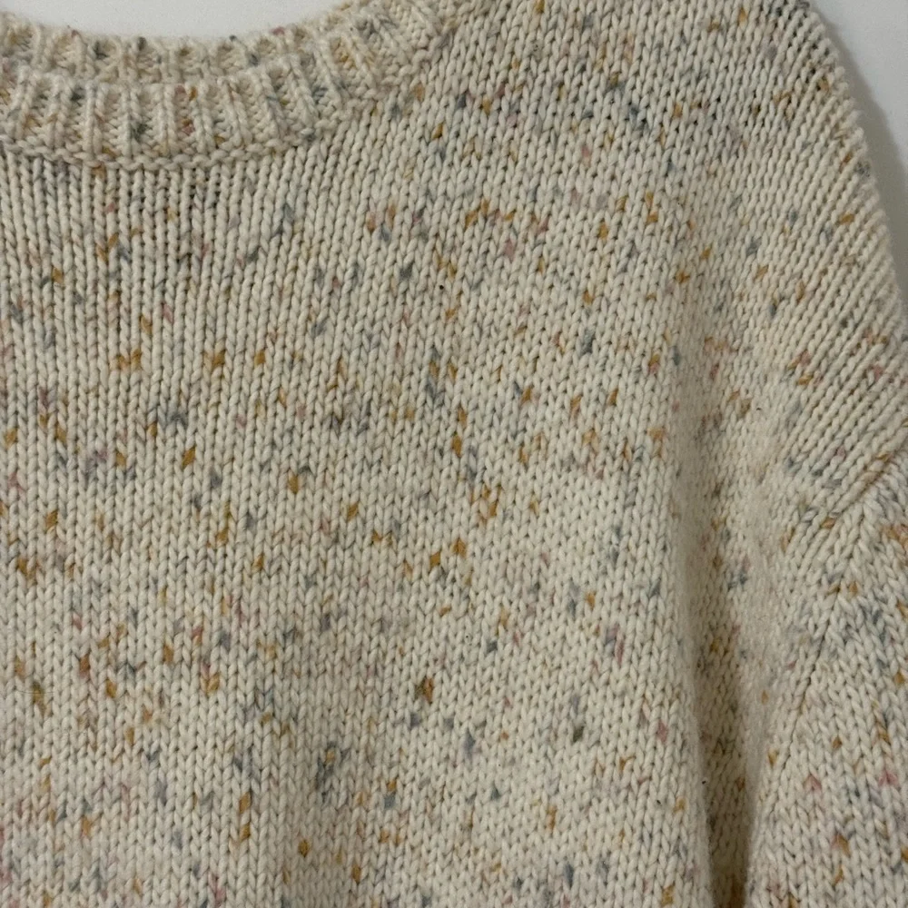 GAP Speckled Cream Crew Neck Sweater - Picture 3 of 6